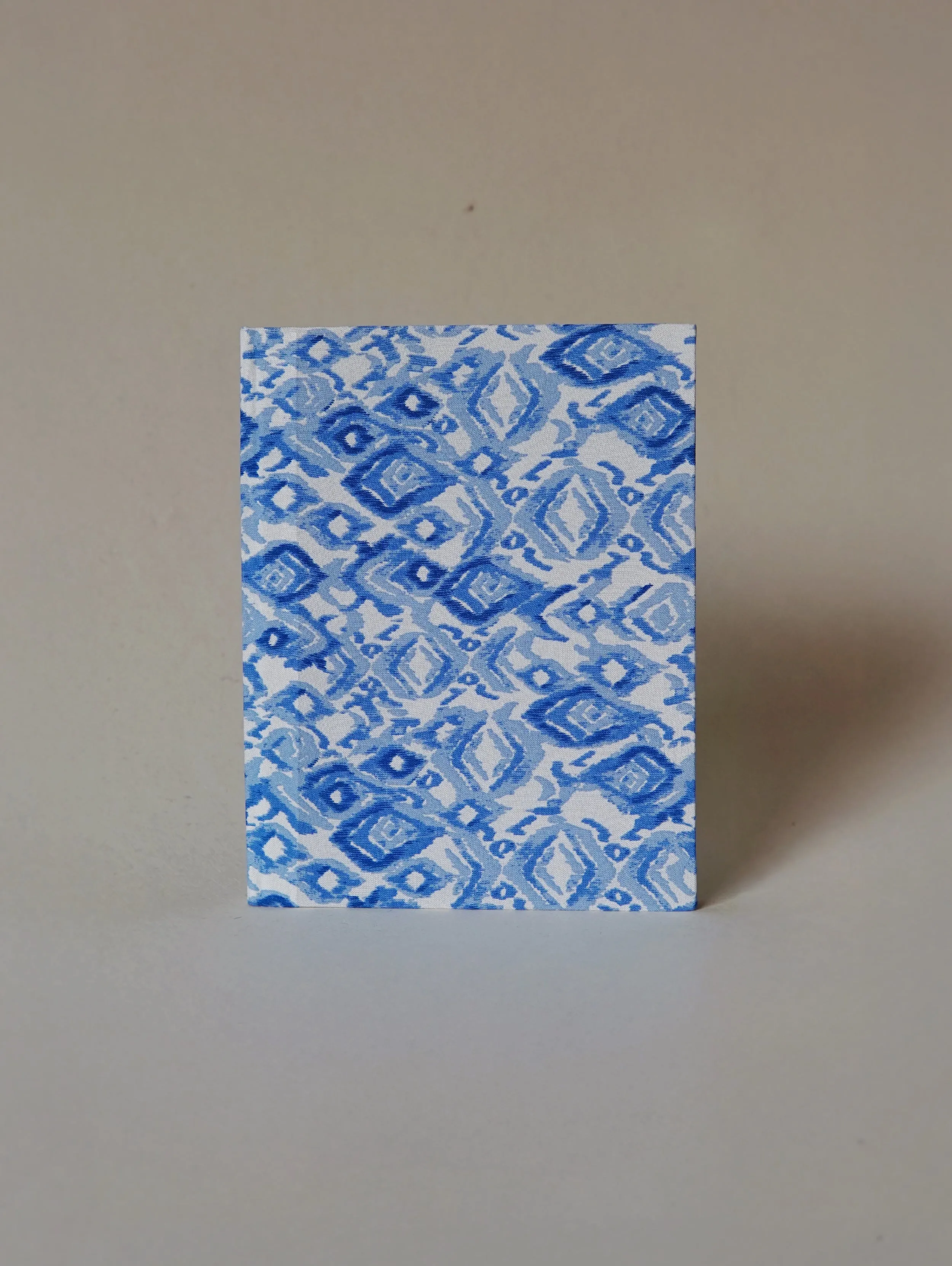 A5 | Blue block print journal | Handmade paper | Upcycled Fabric diary
