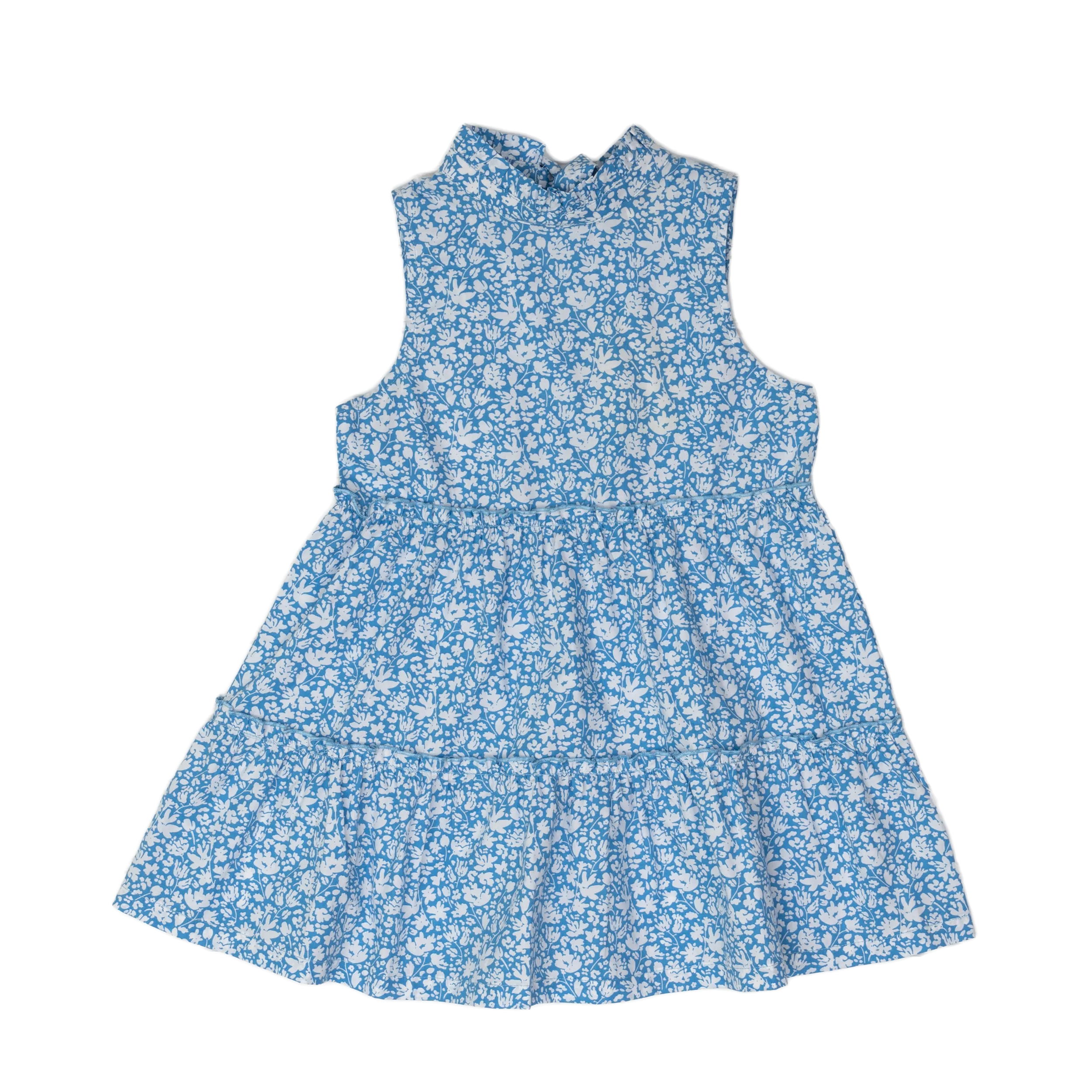 Addison Blue and White Floral Dress