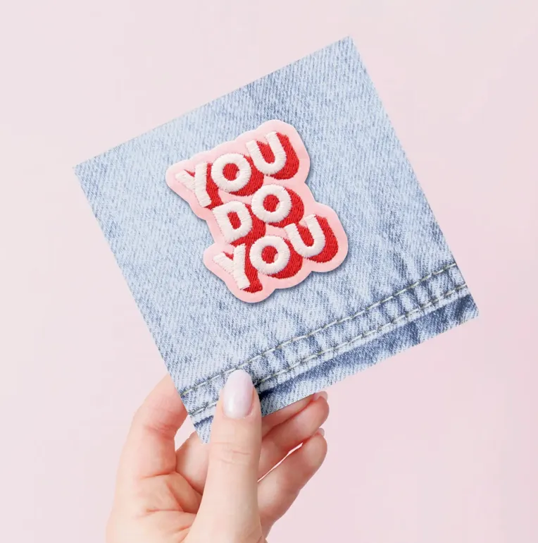 Alphabet Bags - You Do You Embroidered Patch