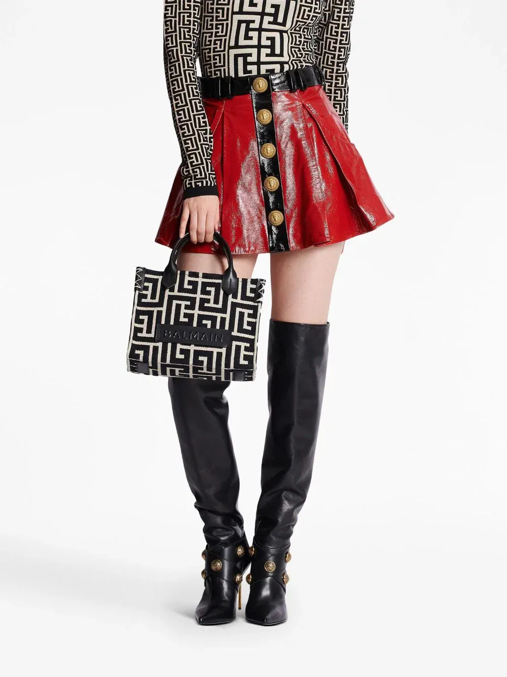 B-Army Shopper Small-Monogram Tote
