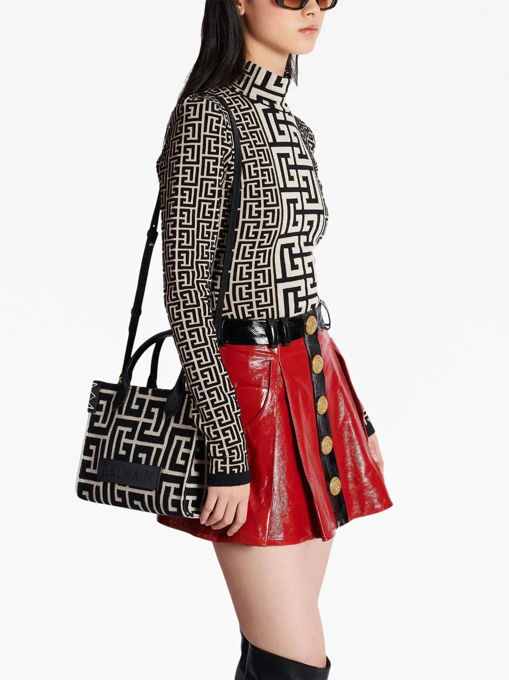B-Army Shopper Small-Monogram Tote