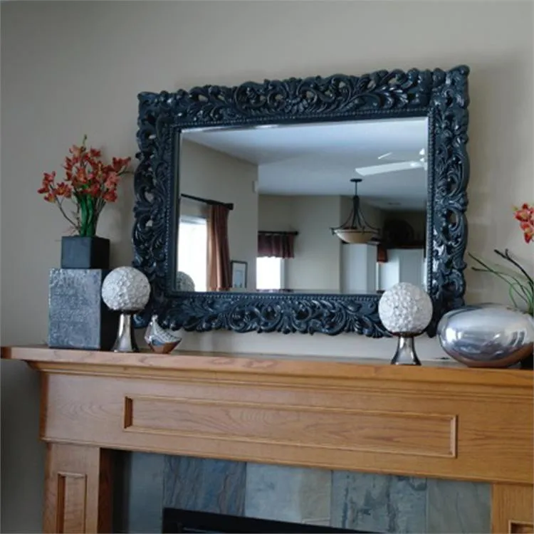 Barcelona Mirror- Glossy Charcoal 33" W x 45" H