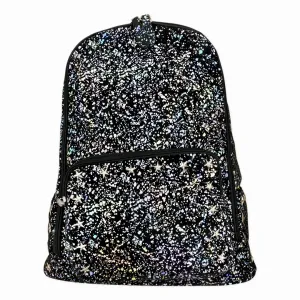 Bari Lynn Rainbow Star Studded Splatter Backpack