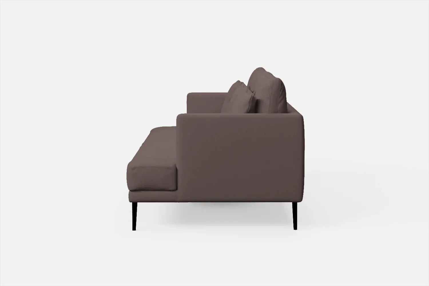 Bisceglie 3 Seater Sofa Rose Taupe Leather