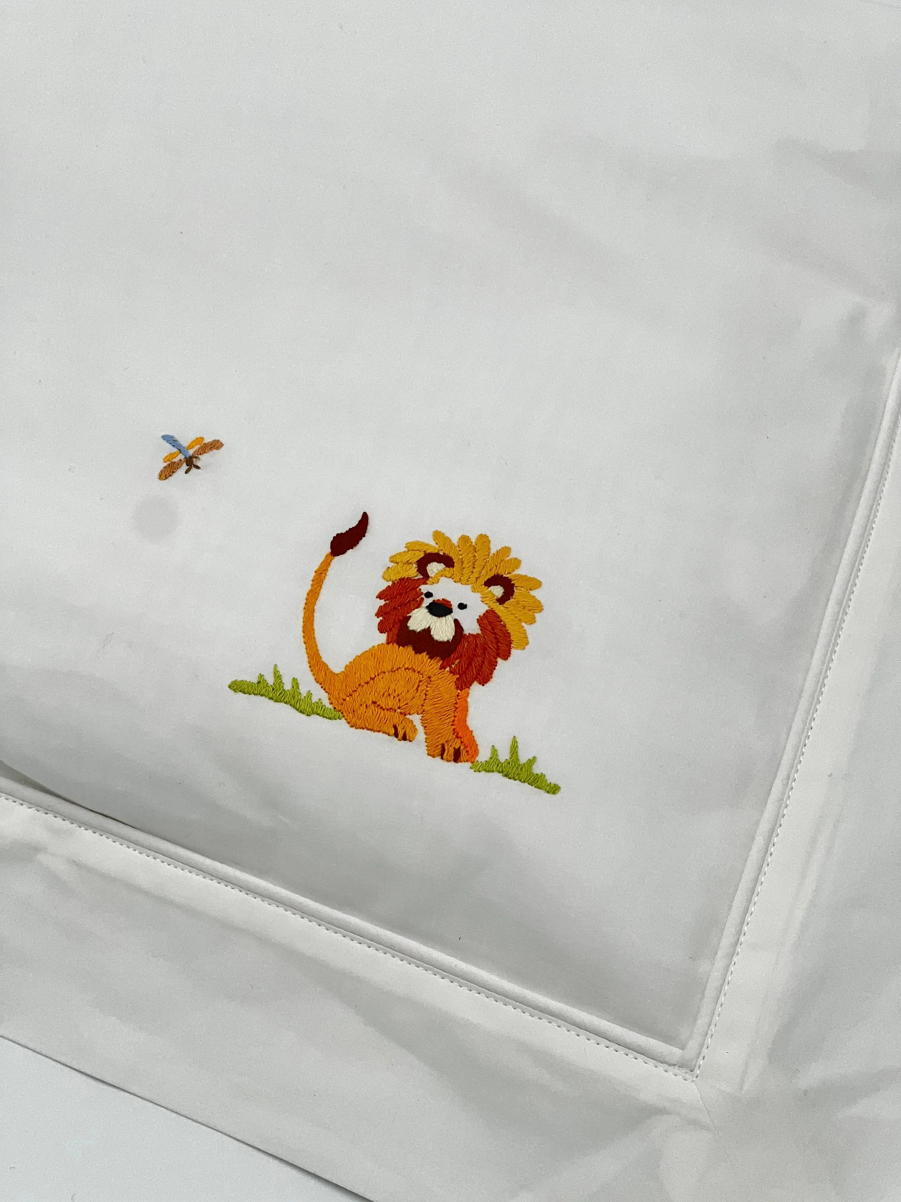 Boudoir pillowcase "safari" white