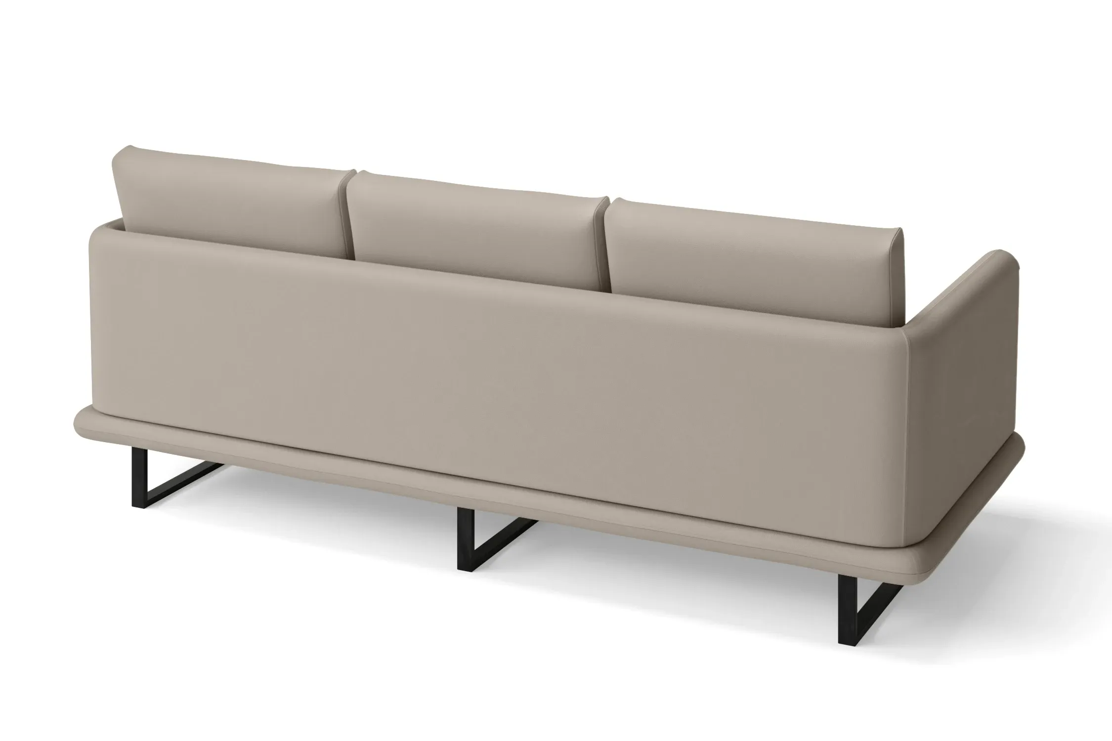 Calabria 3 Seater Sofa Sand Leather