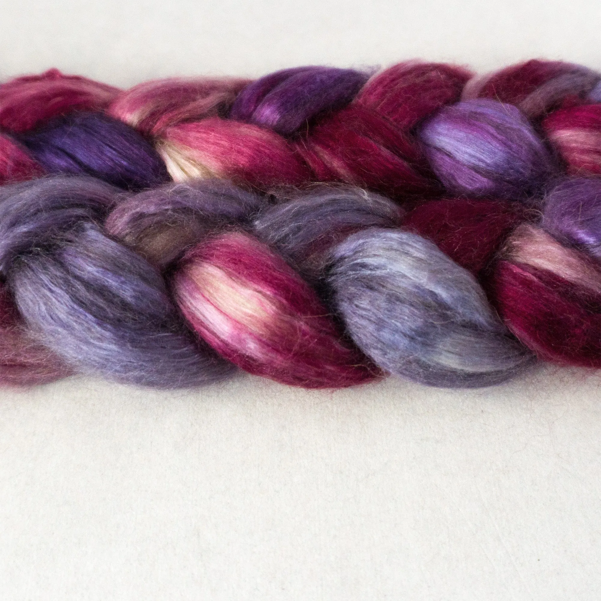 Camel Silk Roving - Meteor Shower