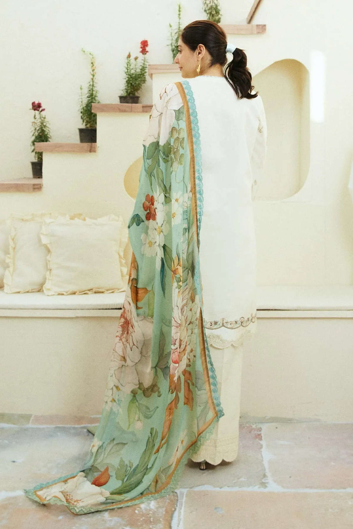 Coco Lawn Eid Edit '24 - Ivory-D10