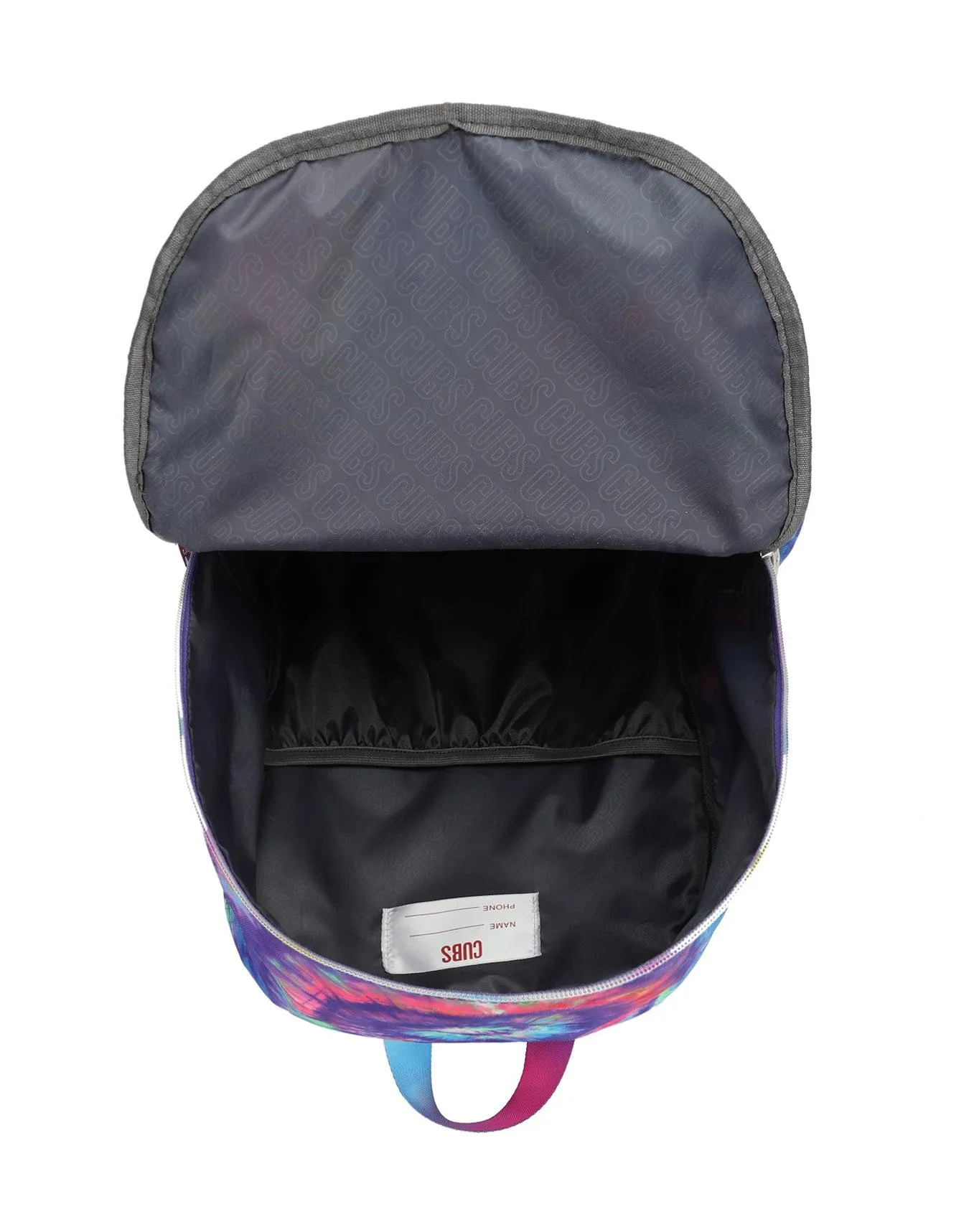 Cubs Blue And Purple Tie Dye High School Backpack