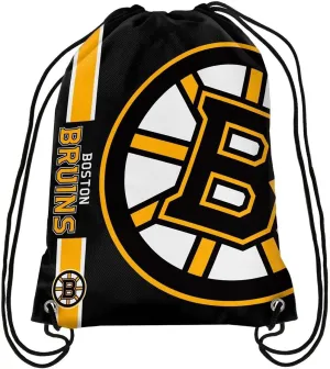 FOCO unisex adult Big Logo Backpack sports fan drawstring bags, Team Color, One Size US