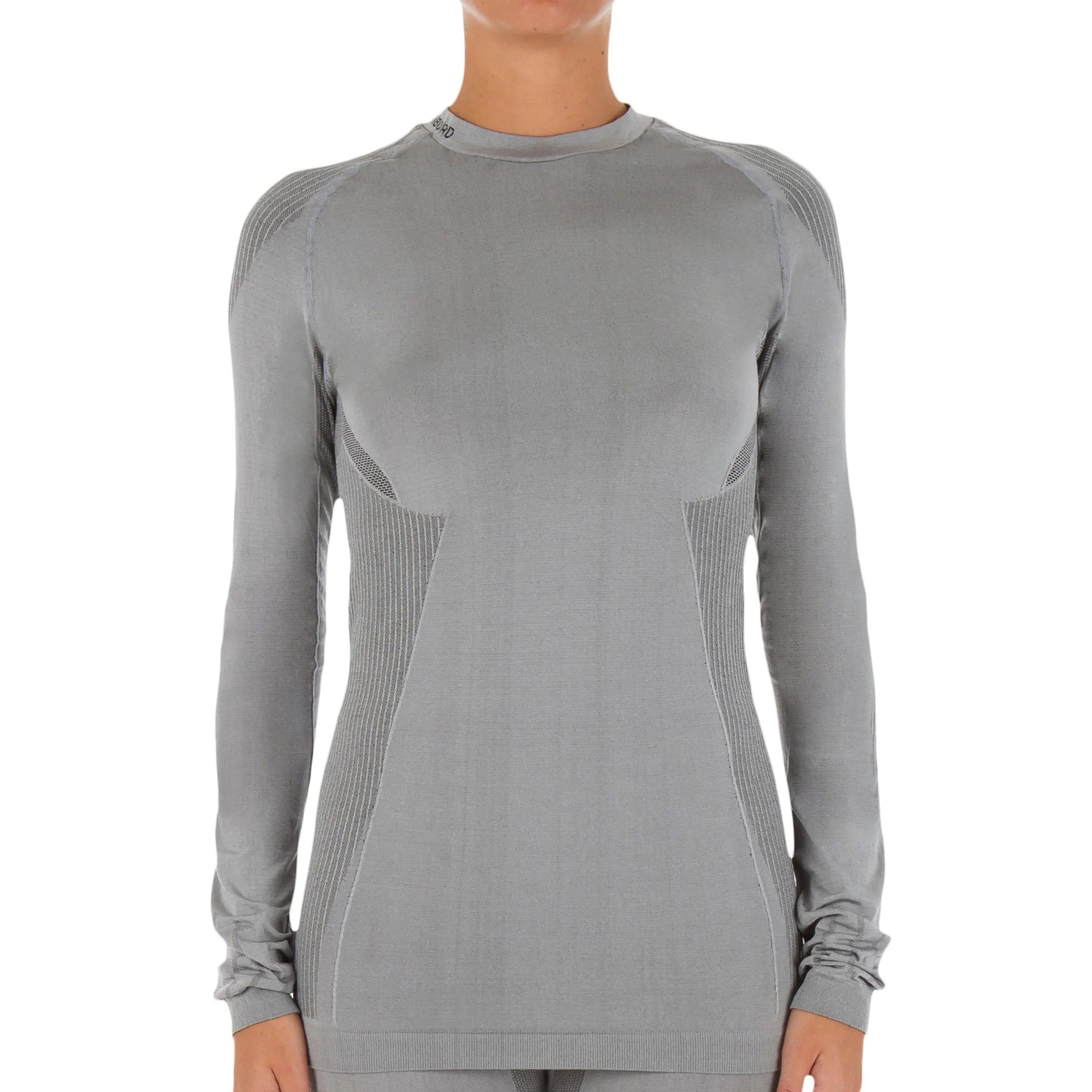 Functional women's sailing shirt Race 500 gray TRIBORD pearl grey/charcoal gray