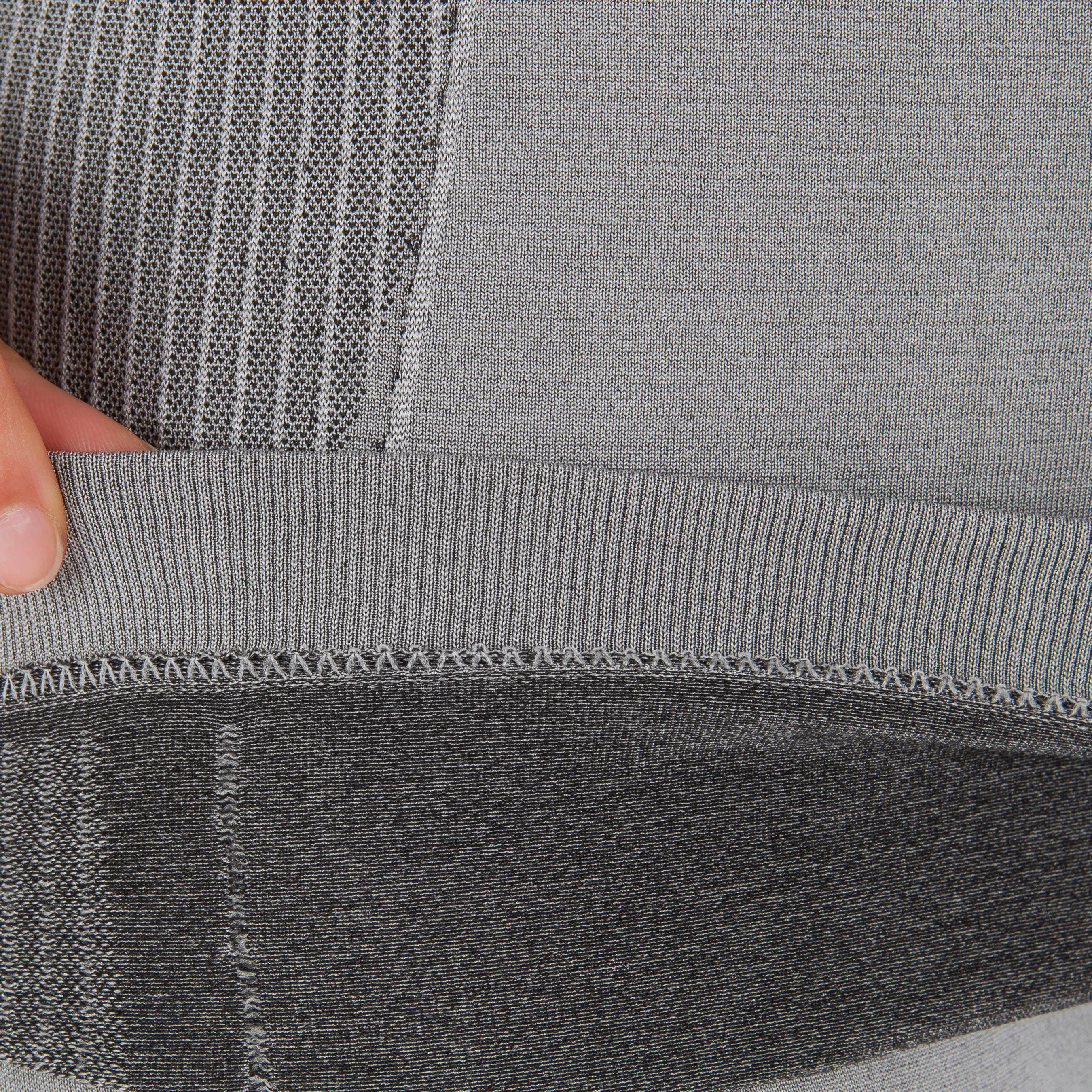 Functional women's sailing shirt Race 500 gray TRIBORD pearl grey/charcoal gray
