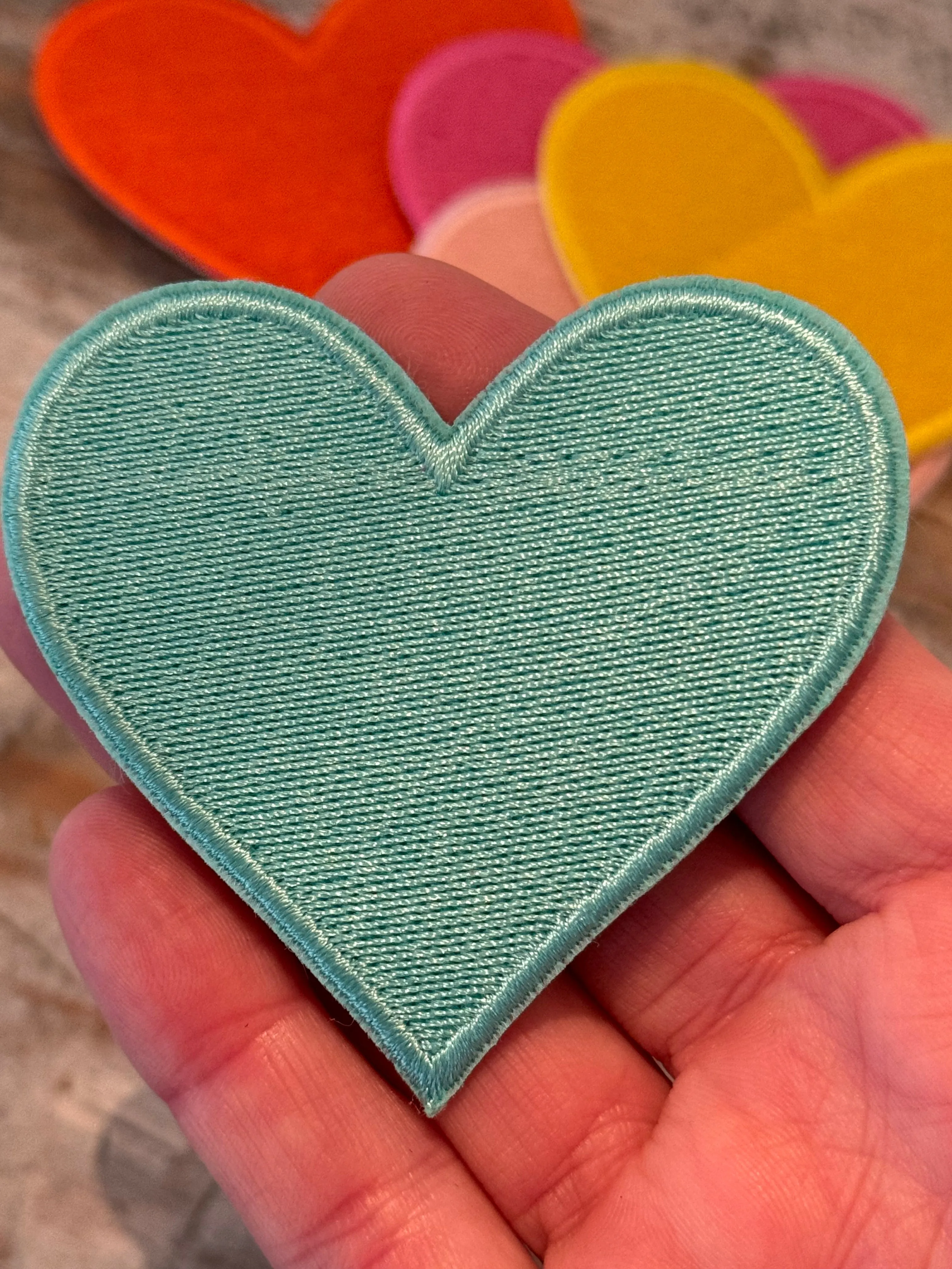 Heart Iron On Patches