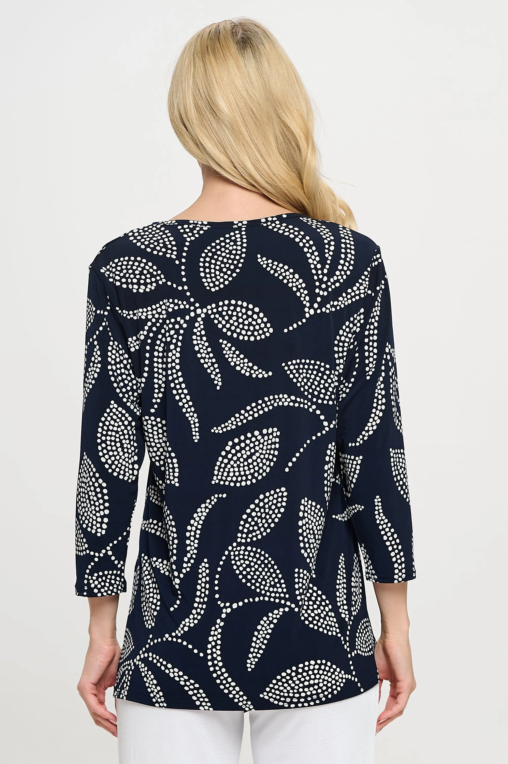 HIT Point V-Neck Top-3062HT-QRP1-W446