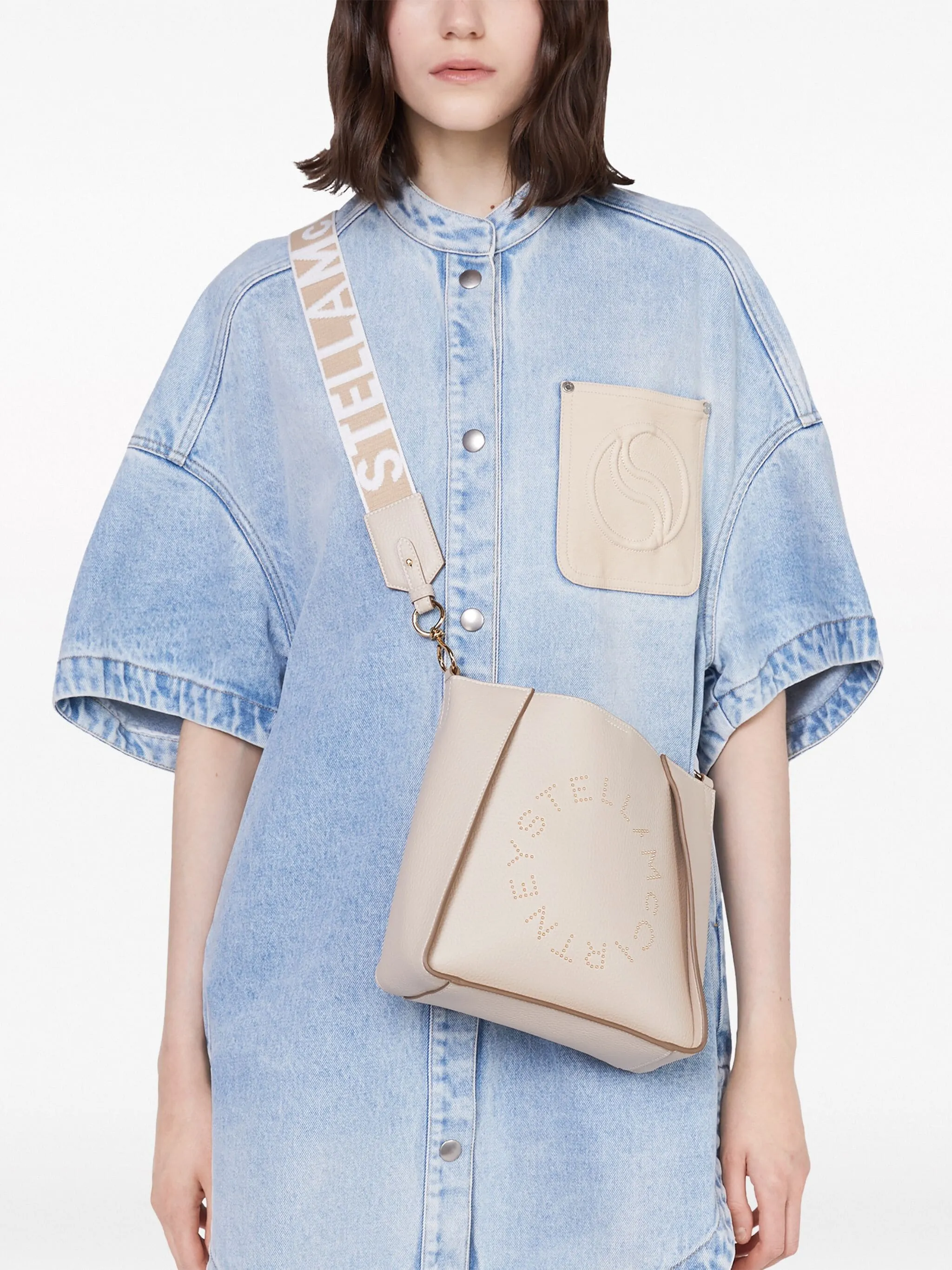 Logo Mini Crossbody Bag Embossed