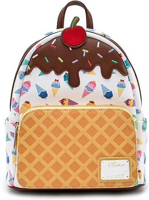 Loungefly Disney Princess Ice Cream All Over Print Mini Backpack, Multicolor