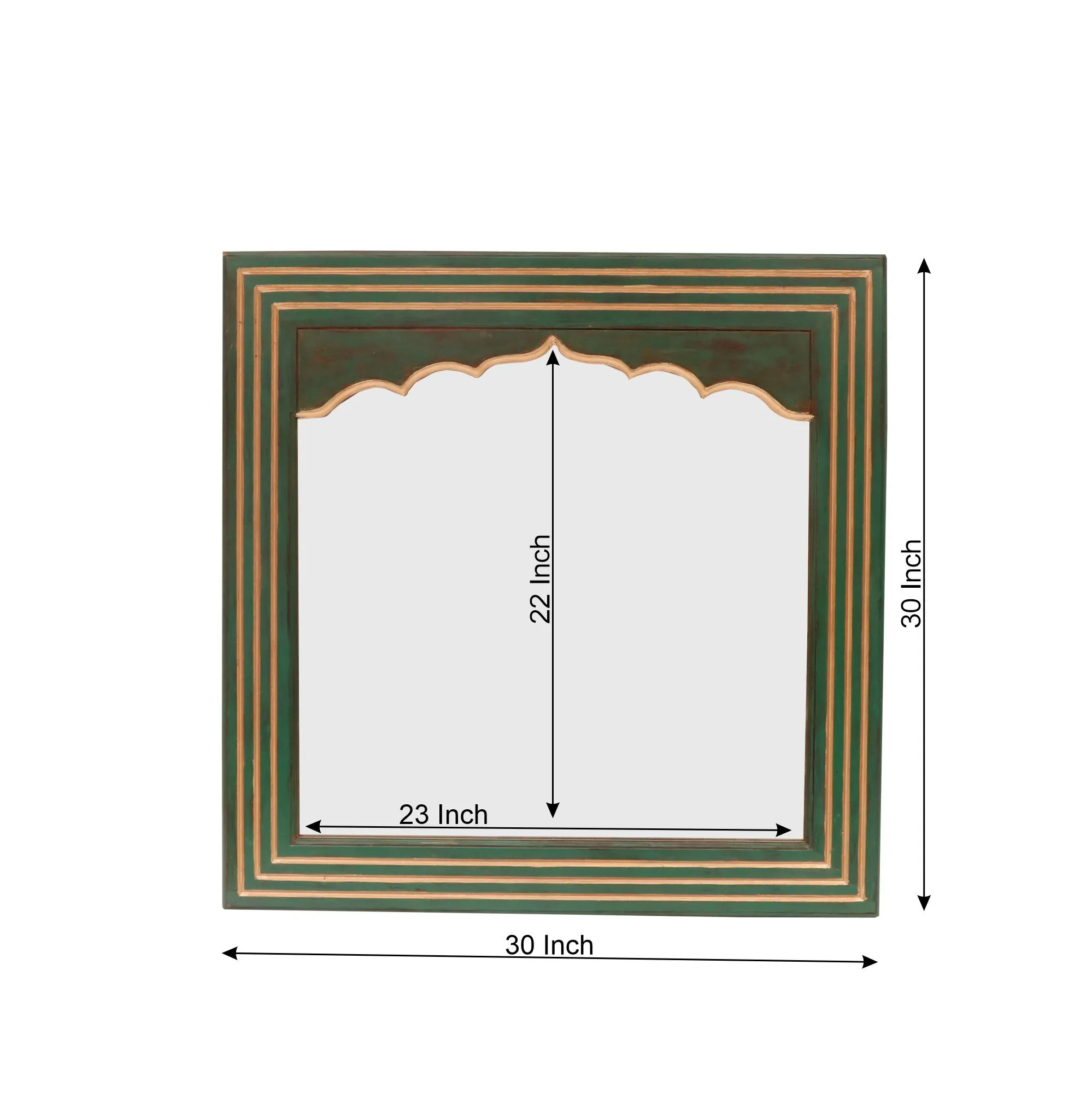Minaret Style Green Mirror