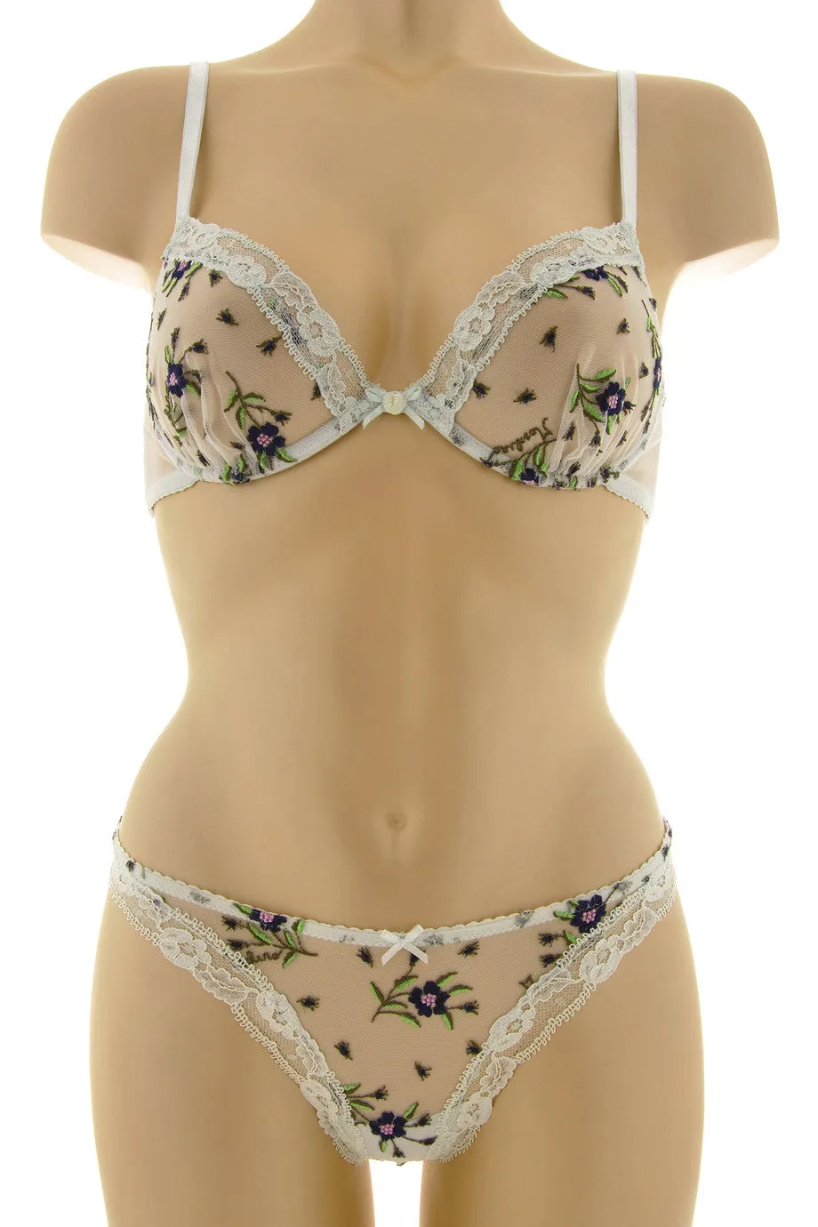 MINT Floral Thong