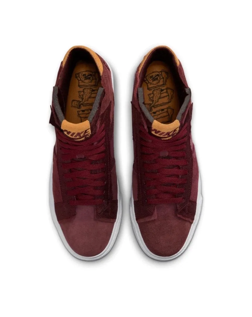 Nike SB Blazer Mid PRM - Night Maroon