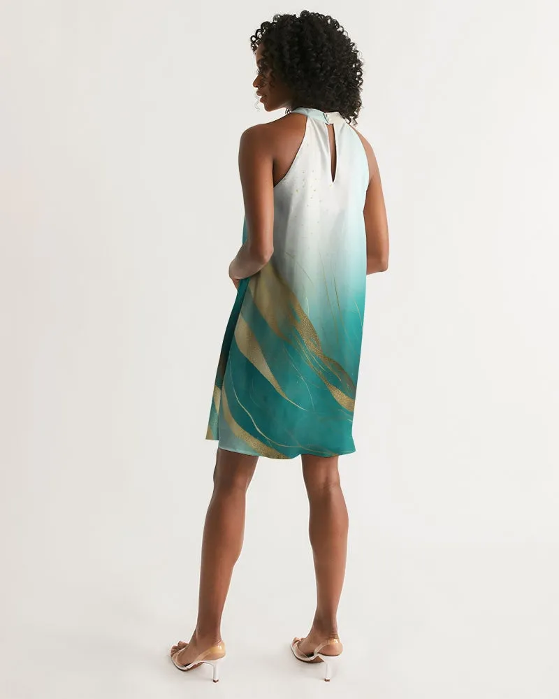 Santa Barbara Collection:  Printed Halter Dress (MW House of Style Signature)