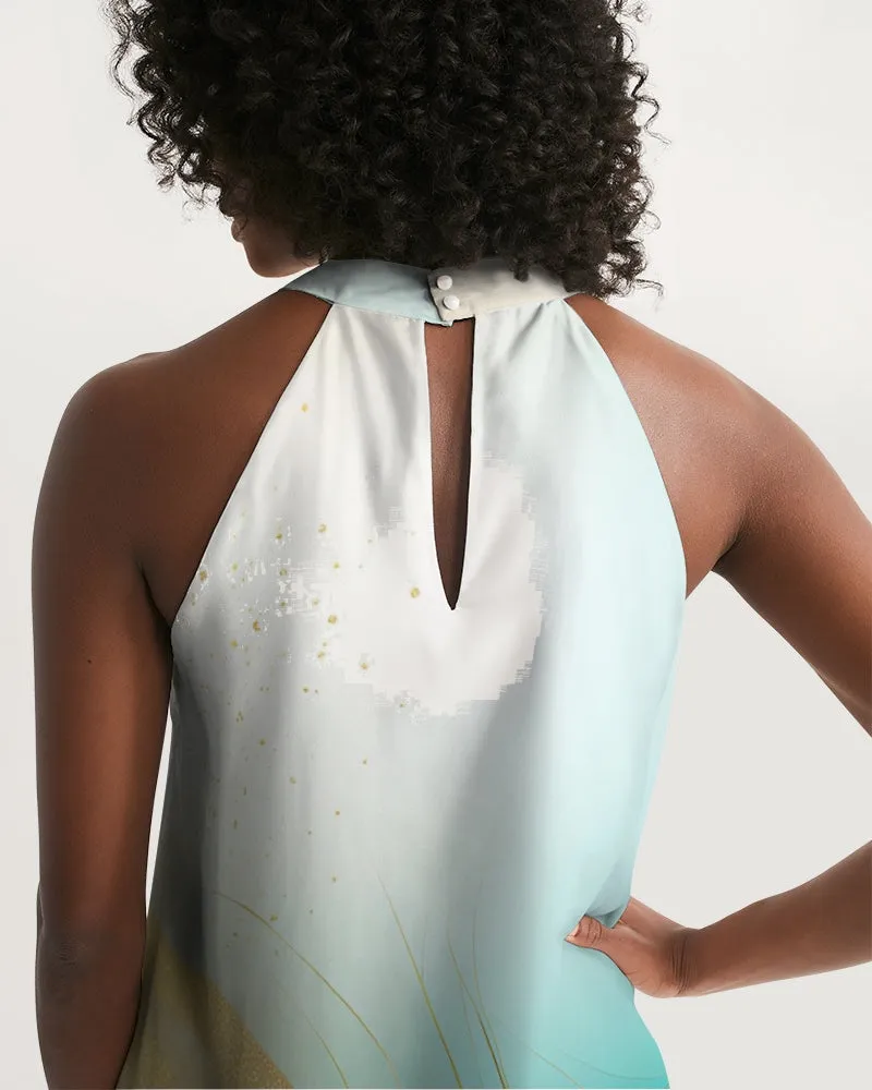 Santa Barbara Collection:  Printed Halter Dress (MW House of Style Signature)