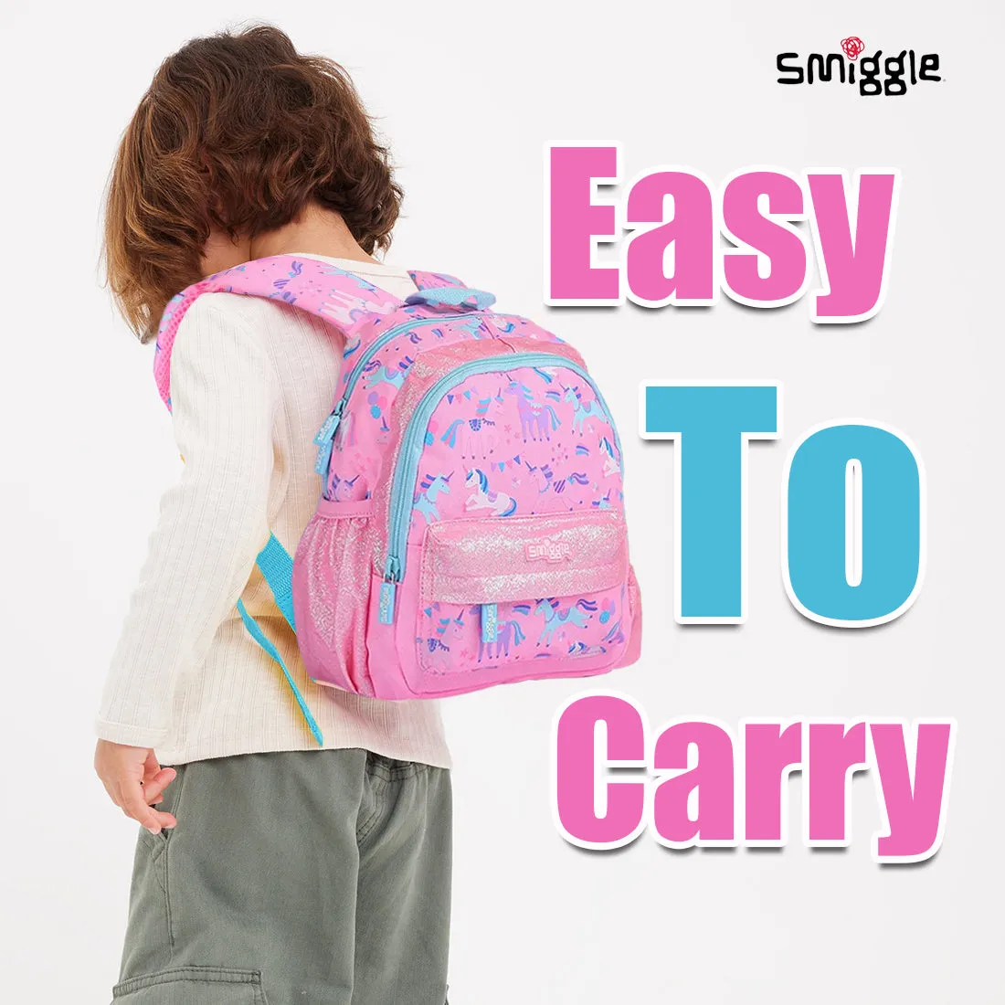 Smiggle Glide Teeny Tiny Backpack Pink, 3Y 