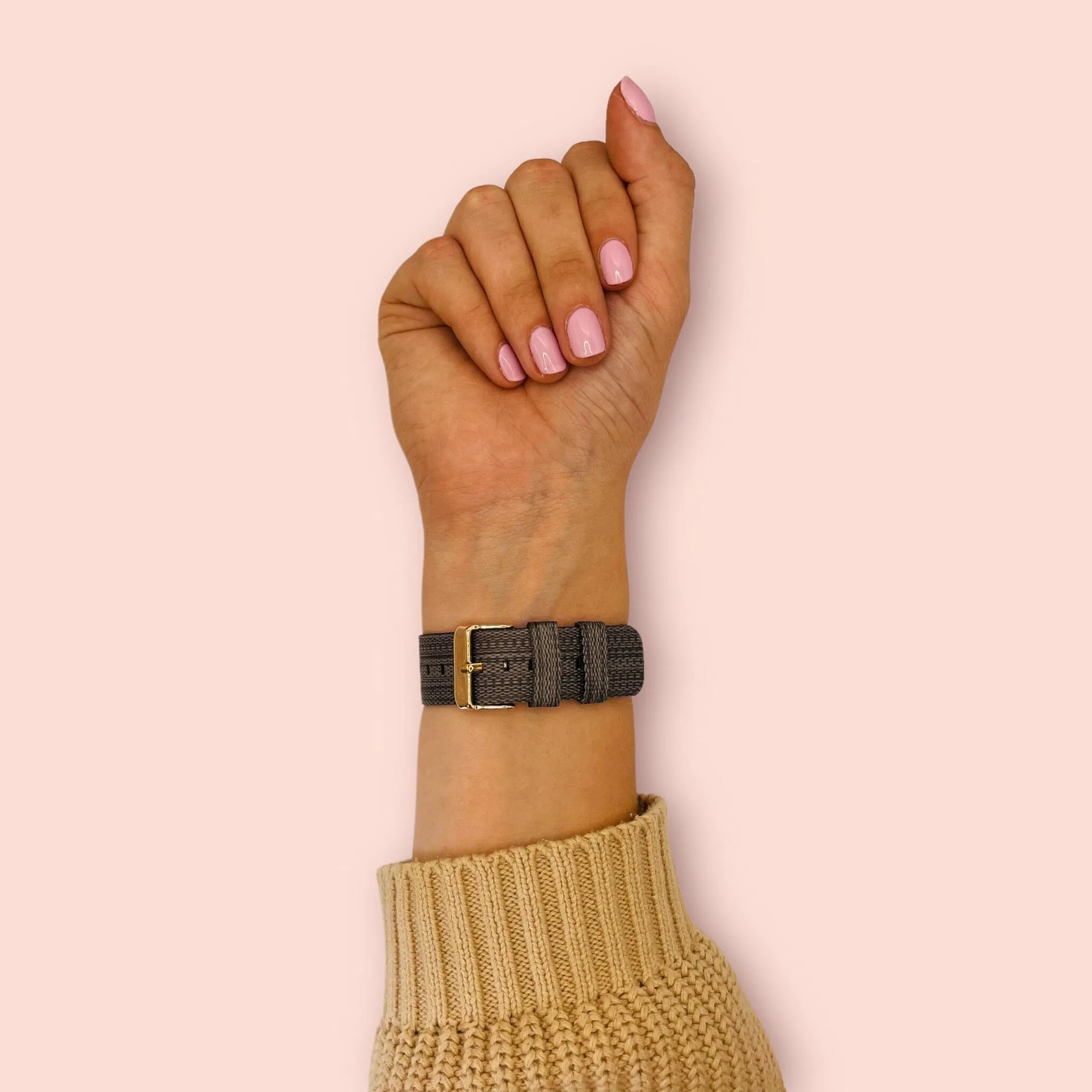 Stylish Canvas Watch Straps Compatible with Garmin Forerunner 245