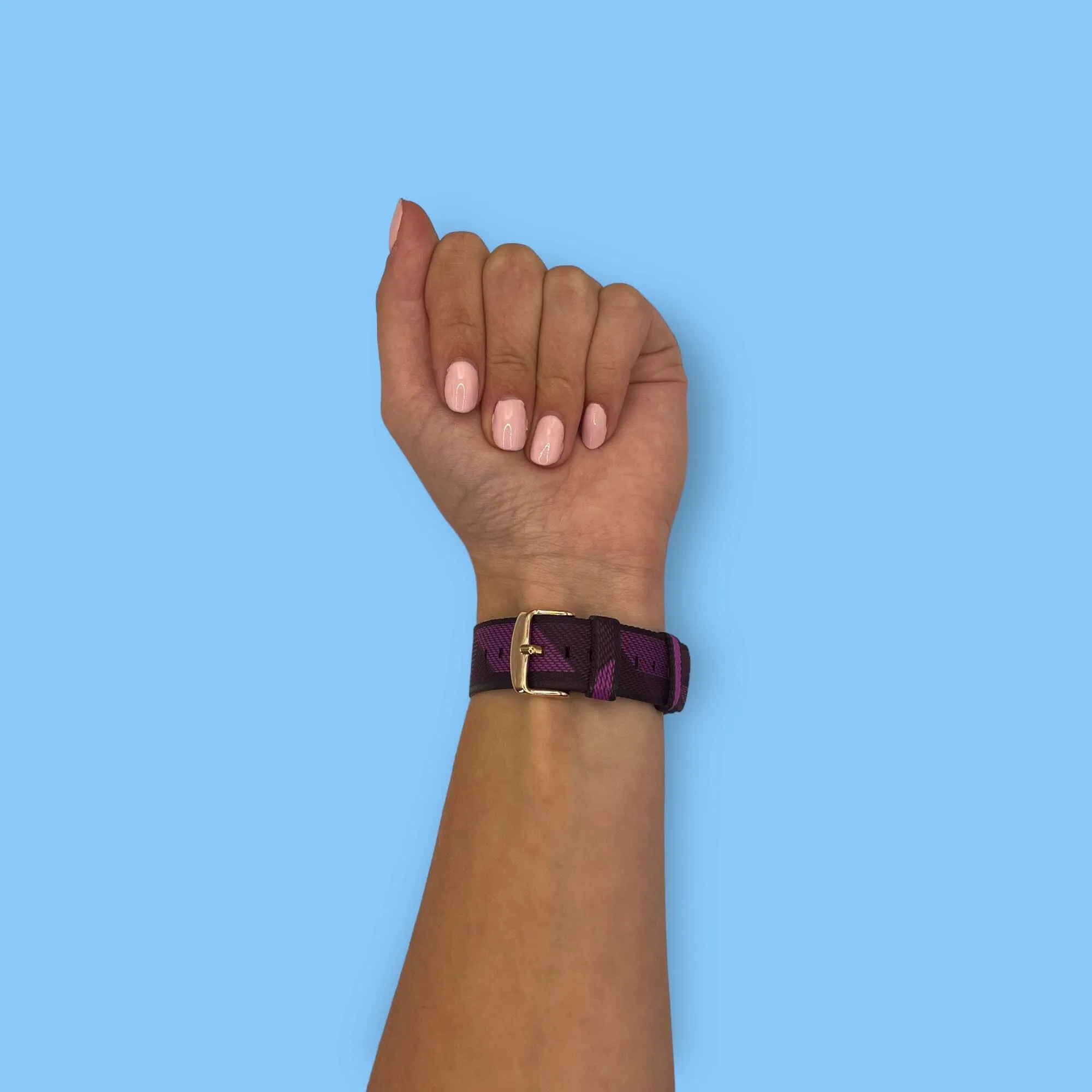 Stylish Canvas Watch Straps Compatible with Garmin Forerunner 245
