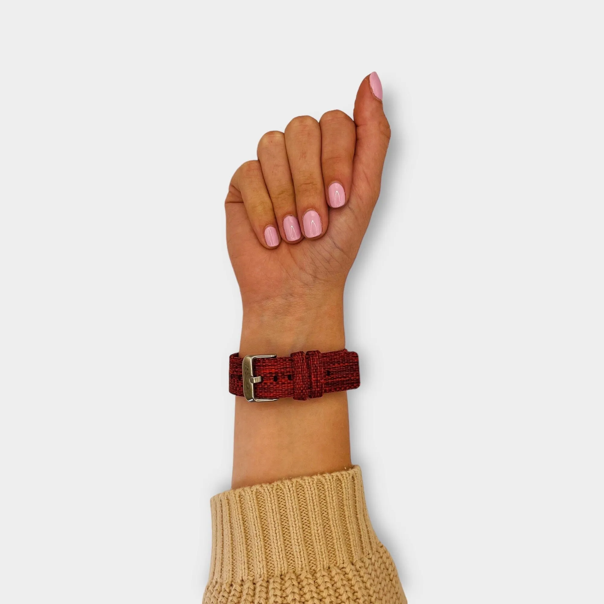 Stylish Canvas Watch Straps Compatible with Garmin Forerunner 245
