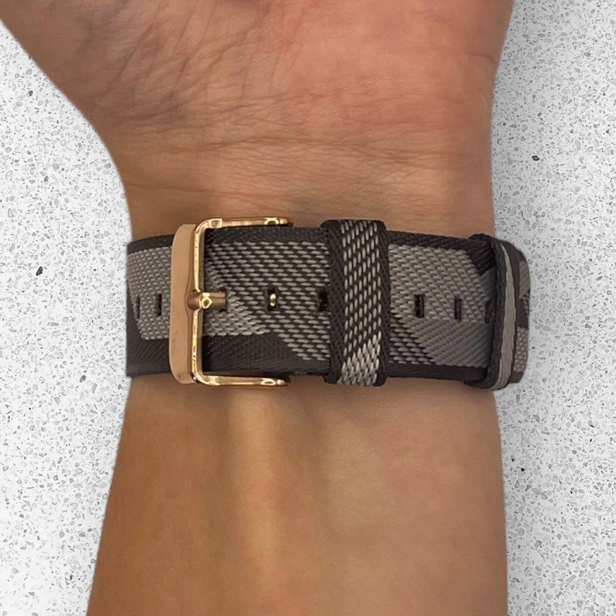Stylish Canvas Watch Straps Compatible with Garmin Forerunner 245