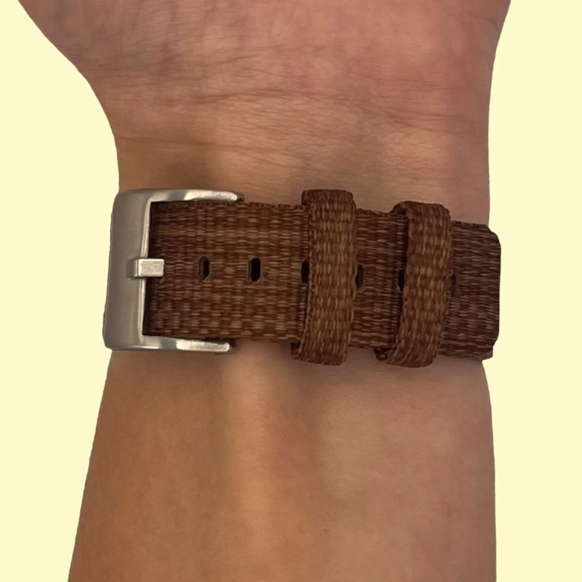 Stylish Canvas Watch Straps Compatible with Garmin Forerunner 245