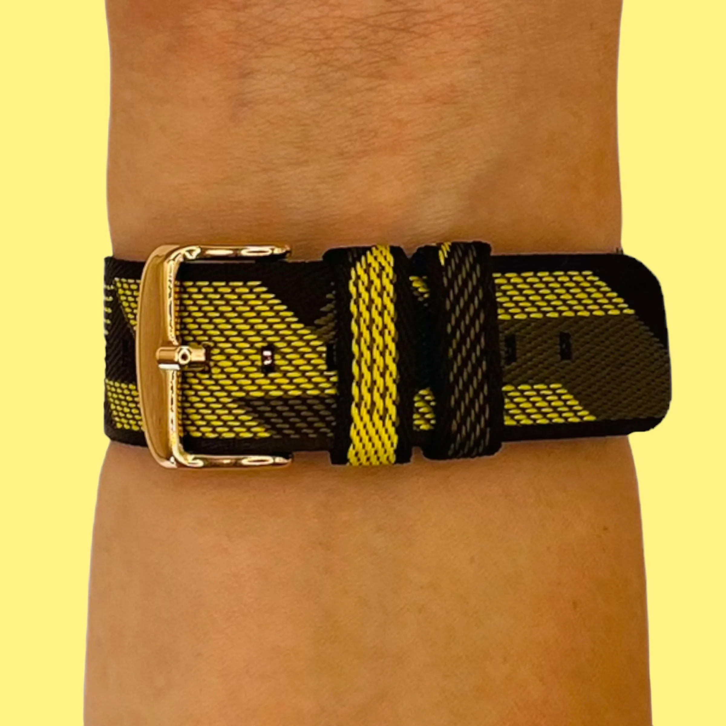 Stylish Canvas Watch Straps Compatible with Huawei 18mm Range