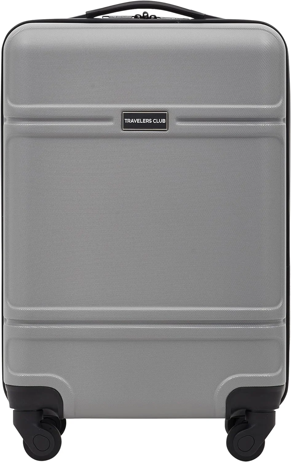 Travelers Club Skyline Spinner Luggage, Gray, 22-Inch Carry-On