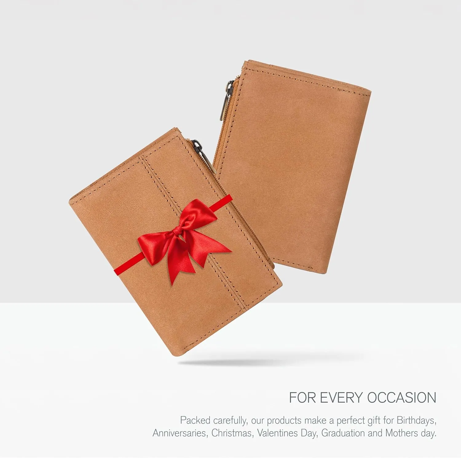 Wallet For Women Full Grain Leather - Small RFID Coin Purse Credit Card & ID Holder for Ladies,Bifold Wallets for Teenager