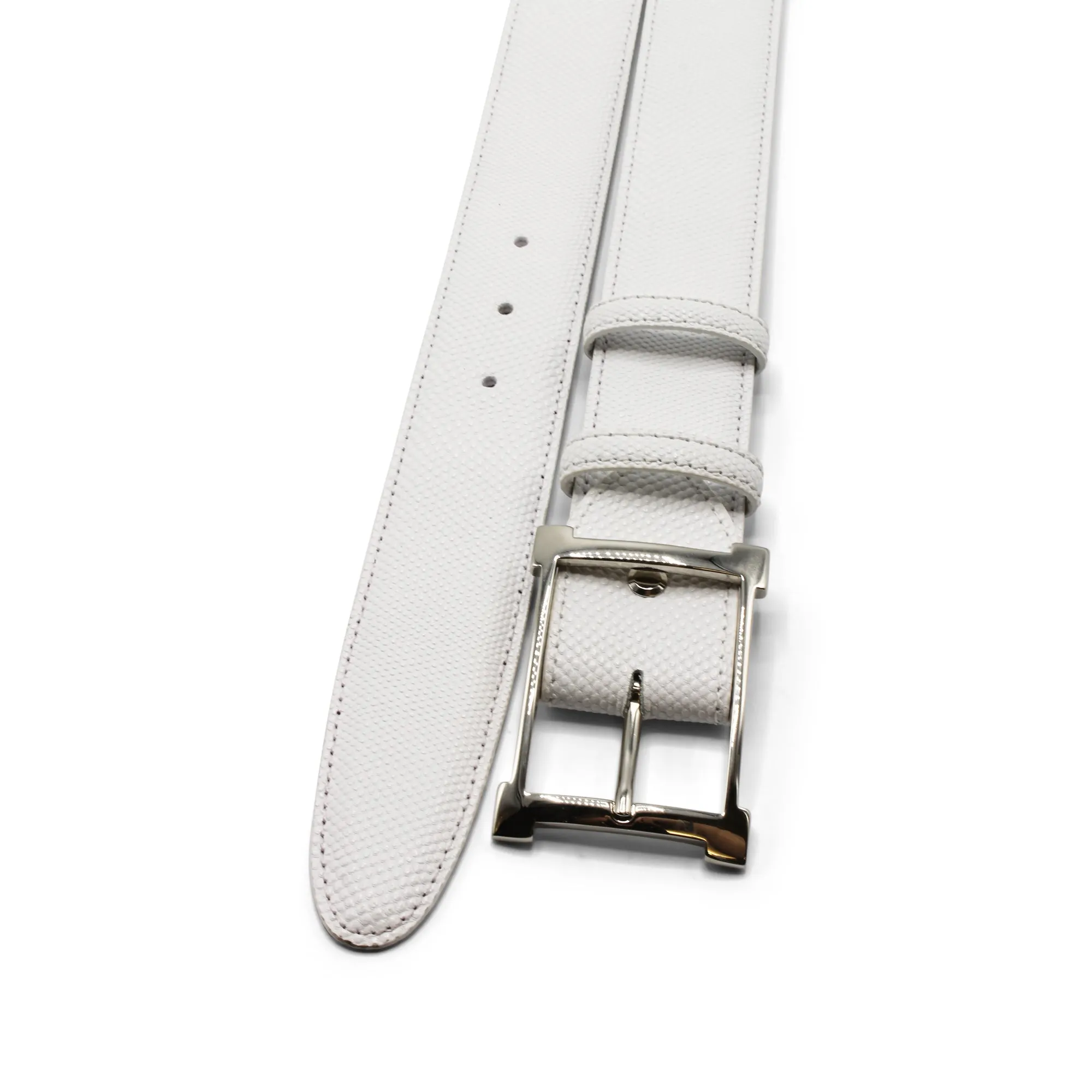 White Carung Window Frame Belt