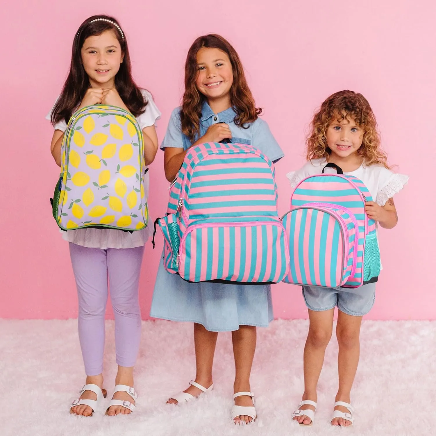 Wildkin 12-inch Kids Backpack  Padded, Adjustable, Ideal for Daycare & Travel (Pink Stripes)