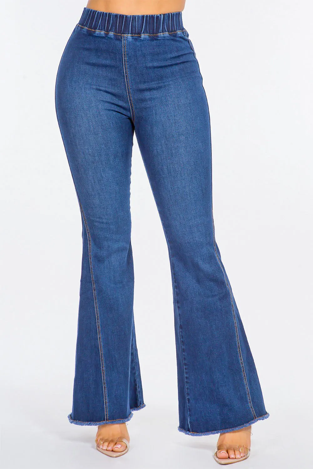 Women's High Rise Curvy Flare Jeans