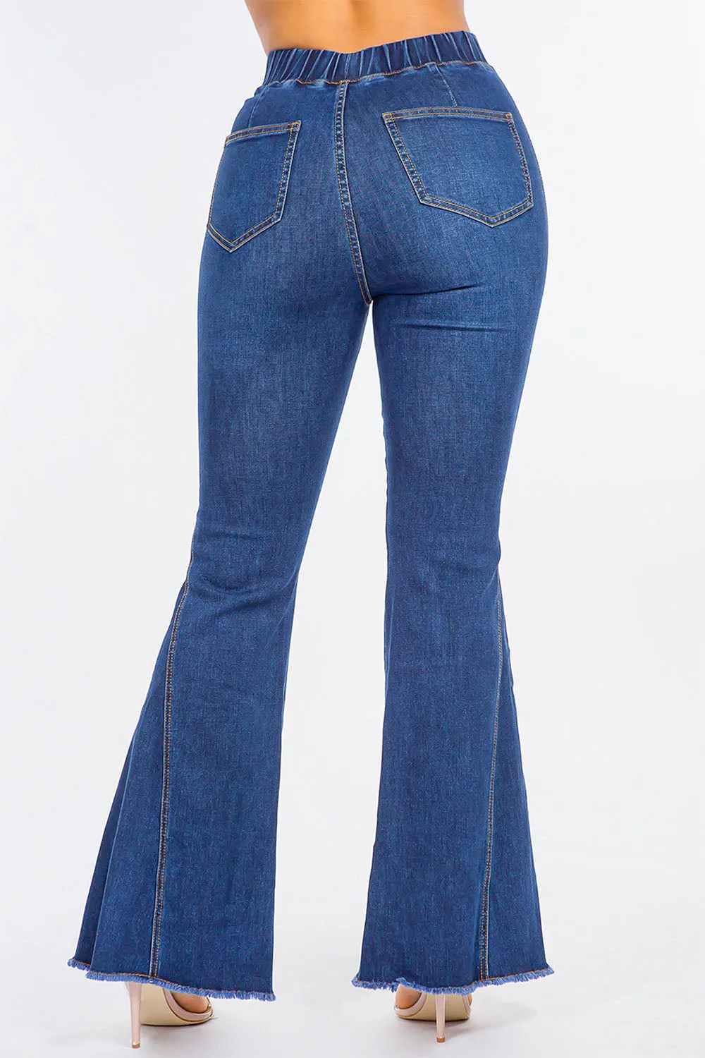 Women's High Rise Curvy Flare Jeans
