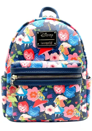 X LASR Exclusive Disney Alice in Wonderland Golden Afternoon AOP Mini Backpack