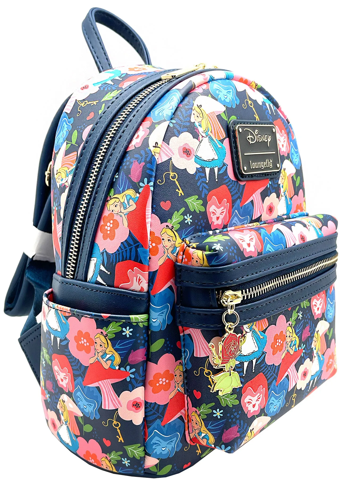 X LASR Exclusive Disney Alice in Wonderland Golden Afternoon AOP Mini Backpack