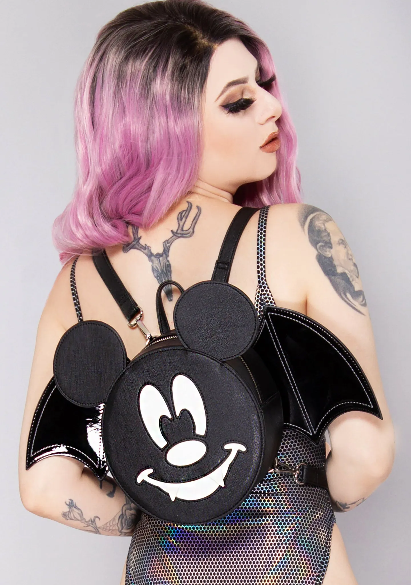 X LASR Exclusive Disney Mickey Bat Convertible Mini Backpack