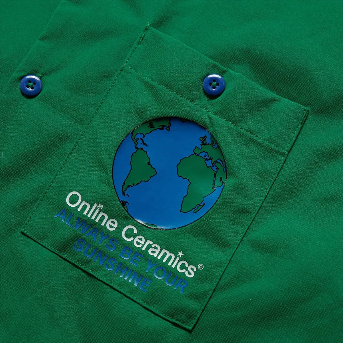 X ONLINE CERAMICS BUTTON FRONT S/S SHIRT